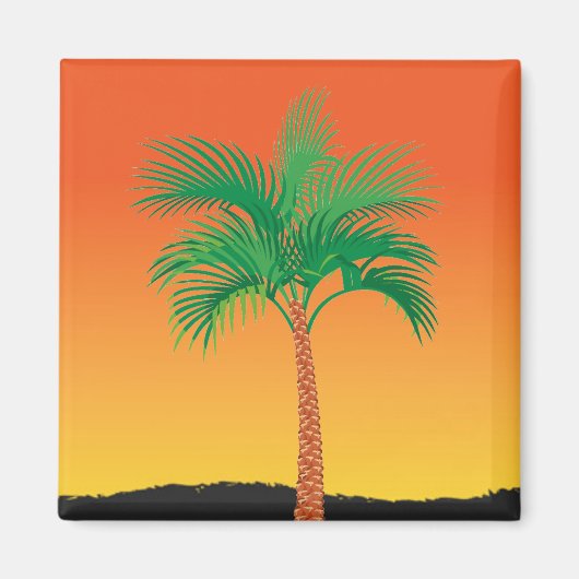 Palmboom Magnet Magneet (Voorkant)