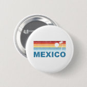 Palmboom Mexico Ronde Button 5,7 Cm (Voorkant /achterkant)
