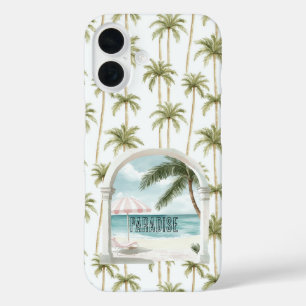 Palmboom Oceaan Paradijs iPhone 16 Hoesje