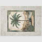  palmboom Ocean Beach Ephemera 2 Decoupage Tissuepapier (Voorkant)