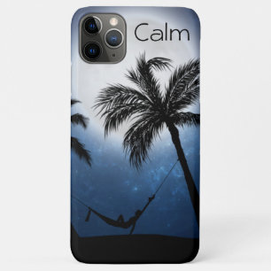 Palmboom onder maanlicht iPhone 11 pro max hoesje