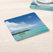 Palmboom op het onderzetter van de baai van Bora B (Schuin)