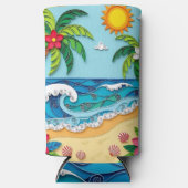 Palmboom op het strand (Voorkant)