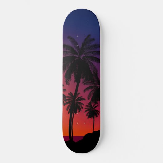 Palmboom op het Sunset Skateboard (Voorkant)