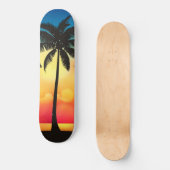 Palmboom op zon skateboard (Voorkant)