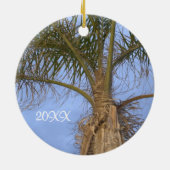 Palmboom Pt. Pleasant, NJ Ornament AANGEPASTE Datu (Achterkant)