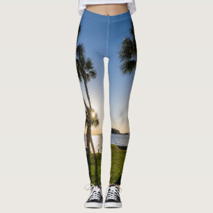 Palmboom Schaar Silhouet Leggings
