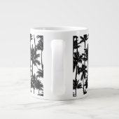 palmboom-schaduwpatroon extra grote beker (Achterkant)