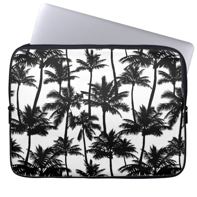 palmboom-schaduwpatroon laptop sleeve (Voorkant)