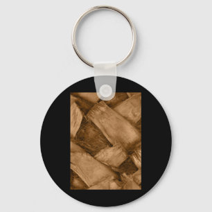Palmboom schors textuur tint Verticale Sticker Sleutelhanger