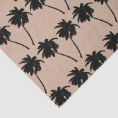 Palmboom Silhouet Aangepaste kleur achtergrond Tissuepapier (Detail)