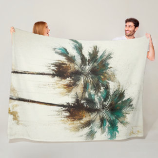 Palmboom Tropical Fleece Blanket Deken