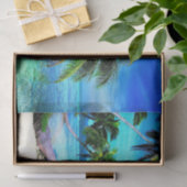 Palmboom Tropical Island Beach Tissuepapier (Geschenk)