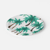 Palmboom Tropisch Aquarel Papieren Bordje (Gekanteld)