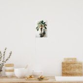 palmboom, tropisch Poster voor wandkunst (Keuken)