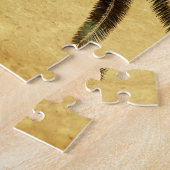  palmboom - Tropische Gepersonaliseerd Sjabloon Legpuzzel (Zijkant)