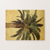  palmboom - Tropische Gepersonaliseerd Sjabloon Legpuzzel (Horizontaal)