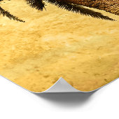  palmboom - Tropische Gepersonaliseerd Sjabloon Poster (Hoek)