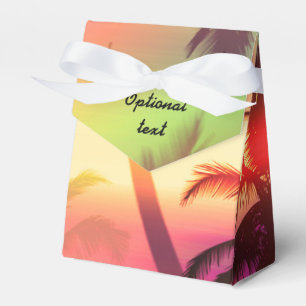 Palmboom Tropische Hitte Strand Feest Favoriet Doz Bedankdoosjes
