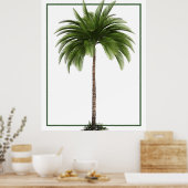 palmboom Tropische legant Poster (Keuken)