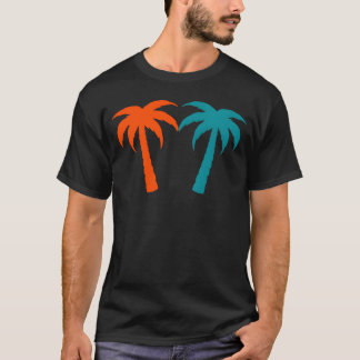 Palmboom tropische Vakantie grappig T-shirt