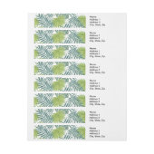 Palmboom Velden Schilderen Hawaïaans Omwikkelbaar Adreslabel (Vel)