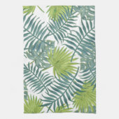 Palmboom Velden Schilderen Hawaïaans Theedoek (Verticaal)