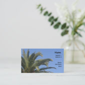 Palmboom Visitekaartje (Staand voorkant)
