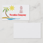 Palmboom Visitekaartje (Voorkant / Achterkant)