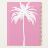 palmboom Witte roze tropische elastisch Planner (Achterkant)