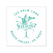 Palmboom Zelfinktende Stempel (Design)
