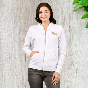 Palmboom zomer met zon en strand hoodie