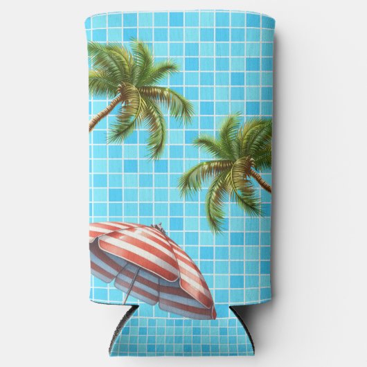 Palmboom Zon Paraplu Zomer (Voorkant)