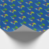 Palmboom - Zonneet op omhulling van het Zee Patro Cadeaupapier (Hoek)