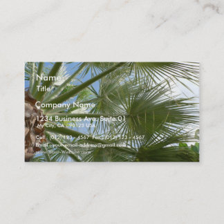 Palmboombladeren Visitekaartje