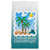 Palmboomgaarden met kerstmis klein cadeauzakje (Voorkant)