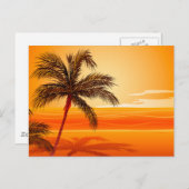 Palmboomklep Briefkaart (Voorkant / Achterkant)