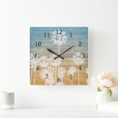 Palmboomontwerp 239 vierkante klok (Huis)