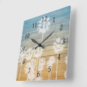 Palmboomontwerp 239 vierkante klok (Hoek)