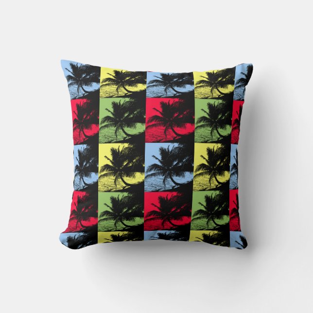 Palmboomontwerp Kussen (Voorkant)