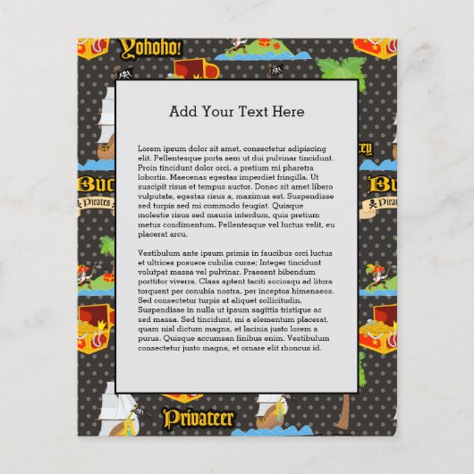 Palmboompalmen van het eiland Treasure Flyer (Voorkant)