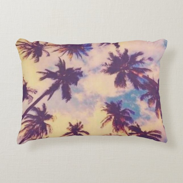 Palmboomprint Accent Kussen (Voorkant)