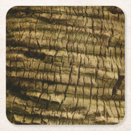 Palmboomschors Vierkante Kartonnen Onderzetter