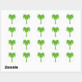Palmboomstickers Ronde Sticker (Vel)