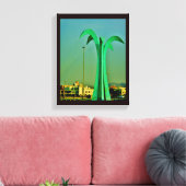 Palmboomstructuur Canvas Afdruk (Insitu (Woonkamer))