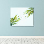 Palmboomtak Canvas Afdruk (Insitu (Houten vloer))