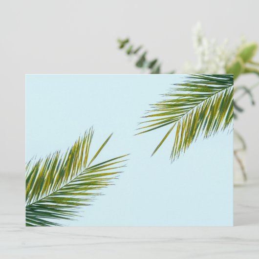 Palmboomtak Menu (Staand voorkant)