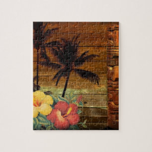 Palmboomtotem tropische platenziekte Hawaiian Legpuzzel