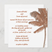 palmboomuitnodiging kaart (Voorkant / Achterkant)