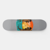 Palmboomzonsondergang Skateboard (Horizontaal)